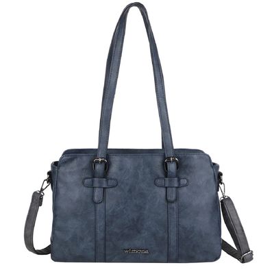 Wimona Angelina Dames Shoulderbag dark blue