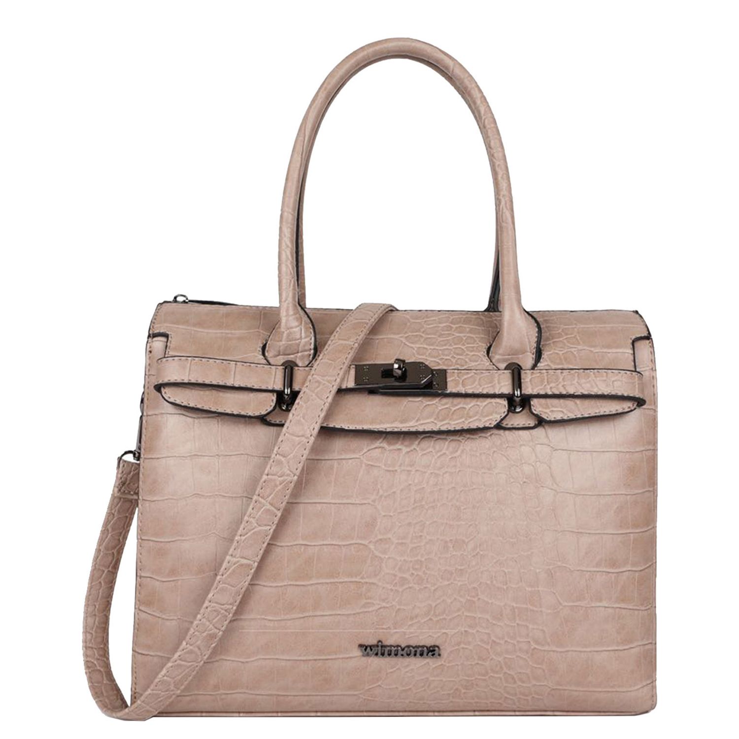 Wimona Liona handtas grijs en taupe