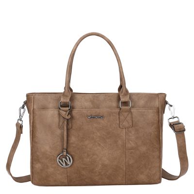 Wimona Carmina Laptop Shoulderbag 13.3" taupe