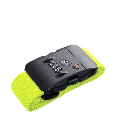 Travelbags Travel Accessories TSA Luggage Strap lime green