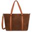 DIMAGINI Nala Suede Workbag 15.6" cognac