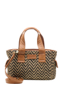 Chabo Romio Jaquard Handbag cognac