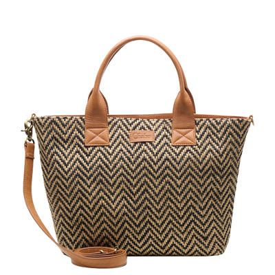 Chabo Romio Jaquard Shopper 14" cognac