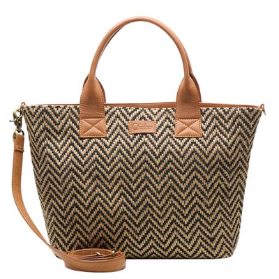 Chabo Romio Jaquard Shopper 14" cognac