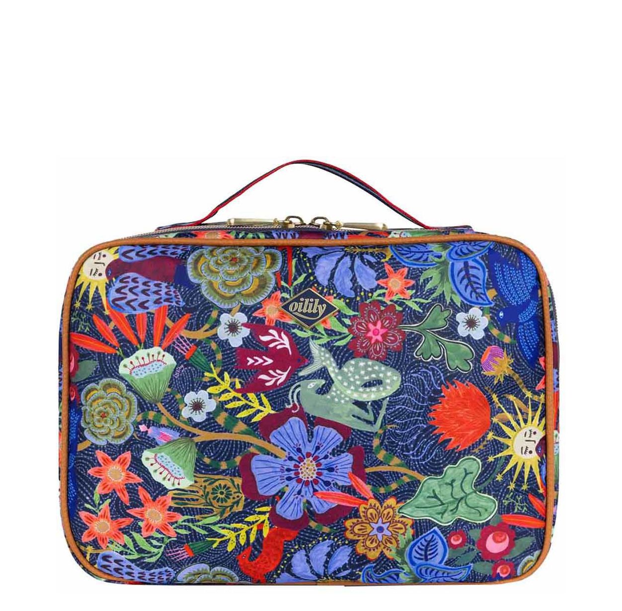 Oilily toilettas blauw en multicolor