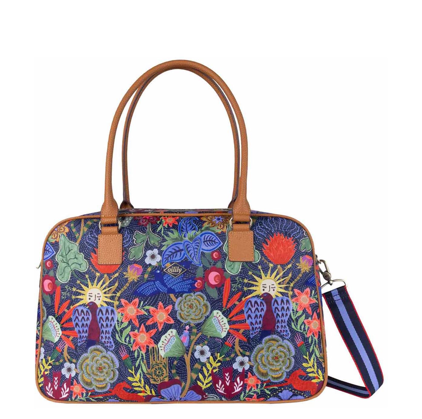 Oilily handtas blauw en multicolor