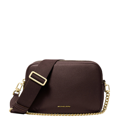 Michael Kors Bryant MD Dblzp Chn Camera Crossbody chocolate