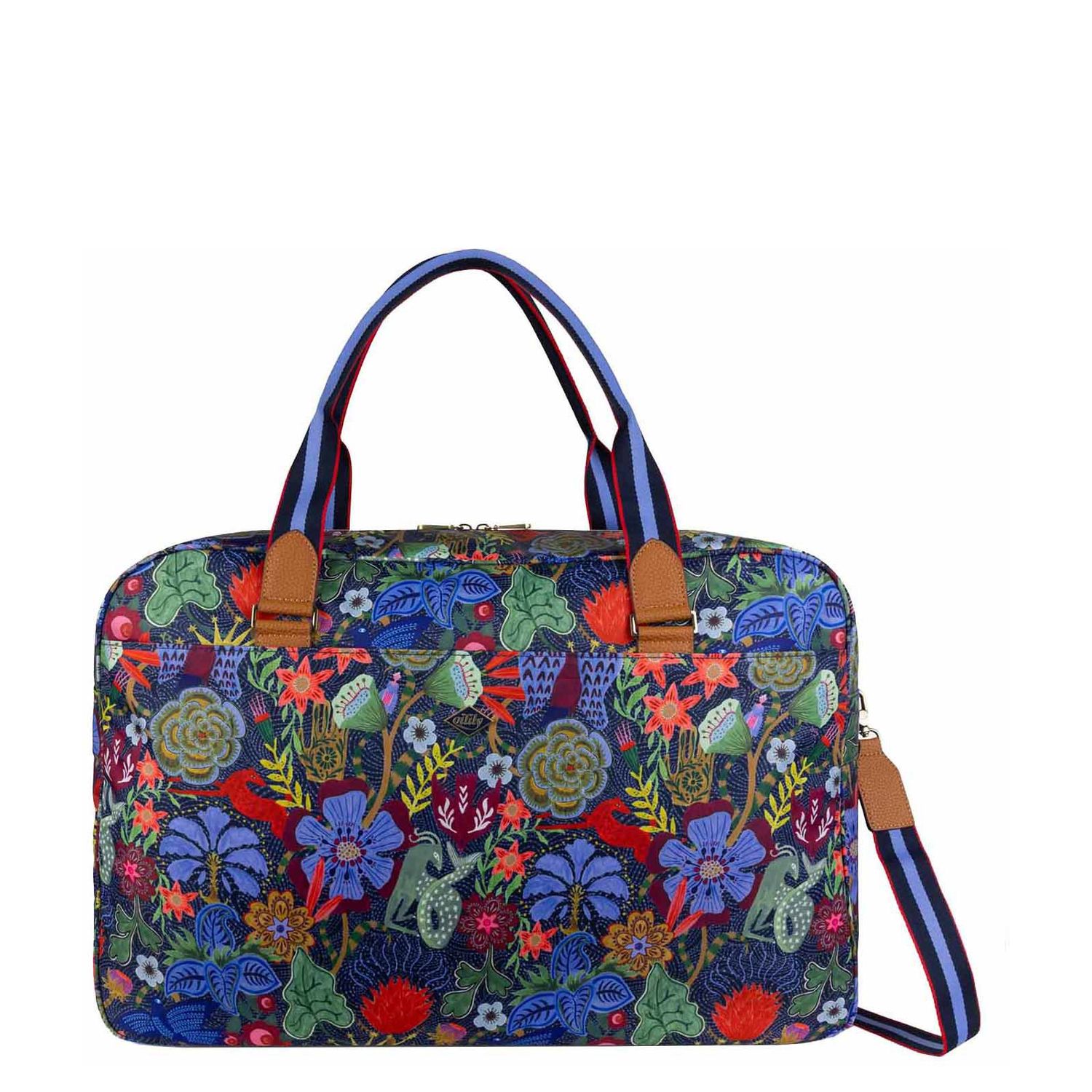 Oilily weekendtas blauw en multicolor