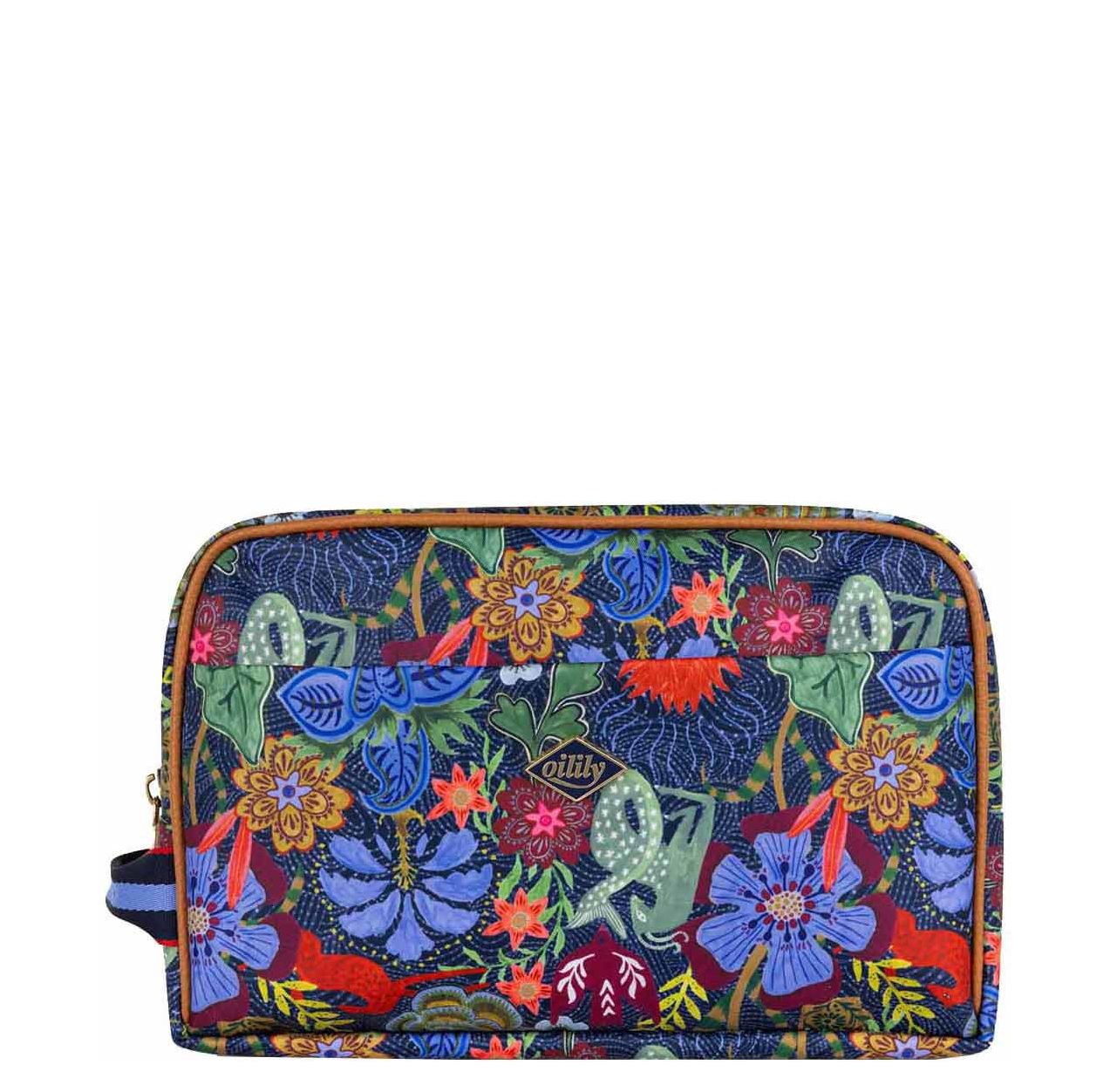 Oilily toilettas blauw en multicolor