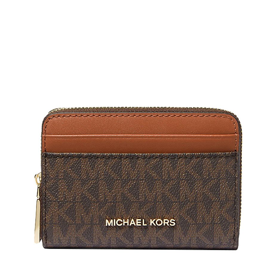 Michael Kors Jet Set portemonnee bruin