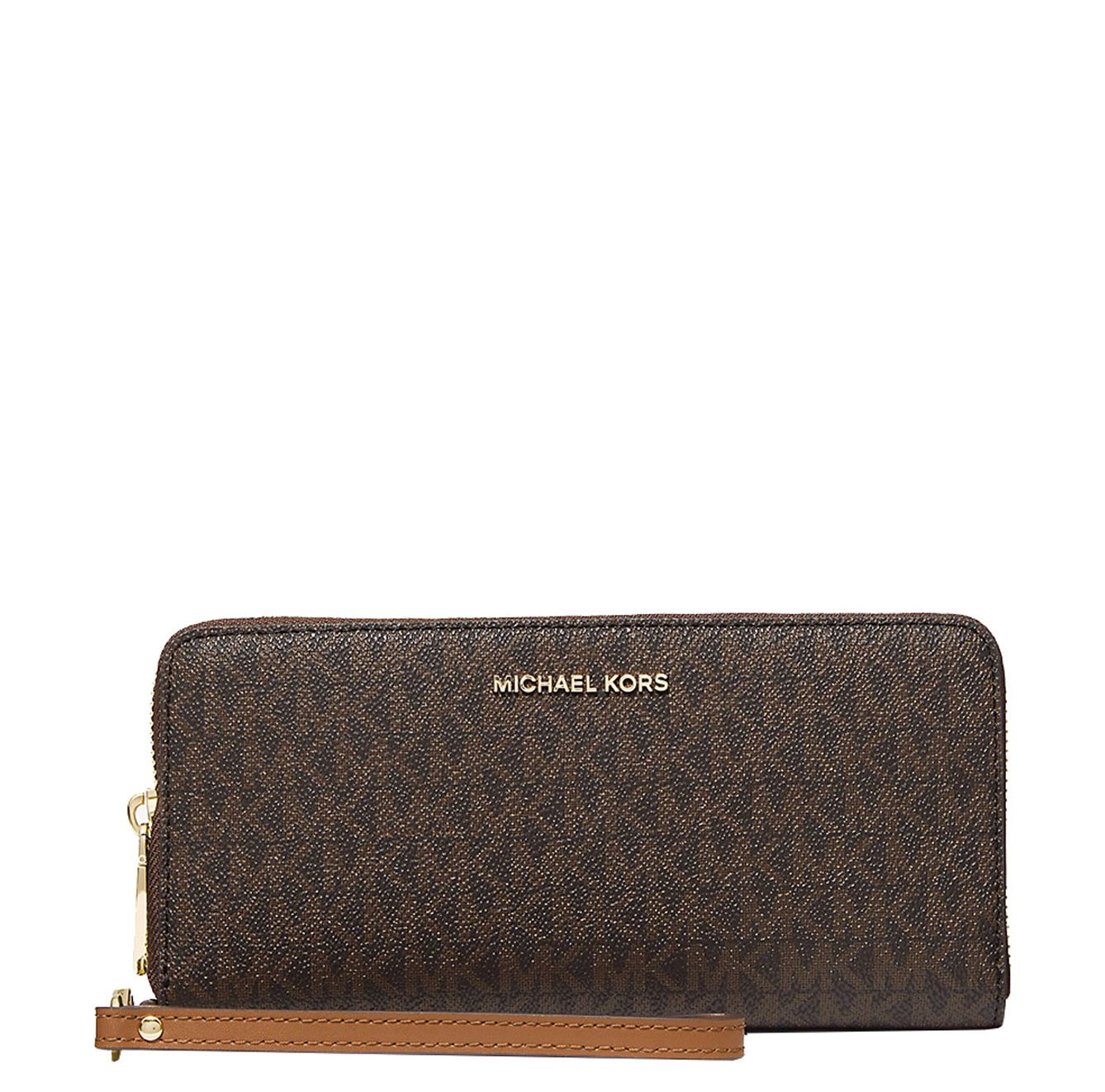 Michael Kors Jet Set portemonnee bruin
