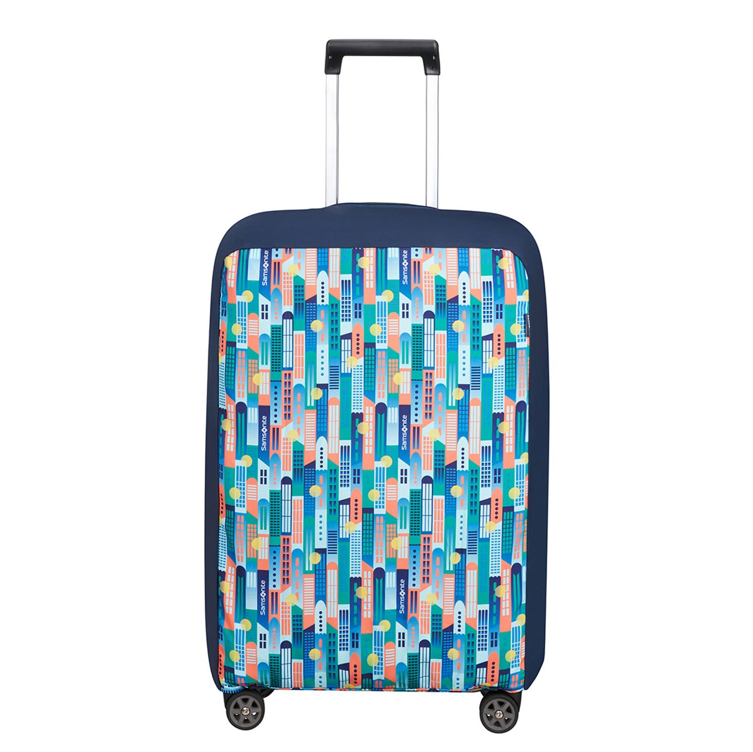 Kofferhoes Samsonite TA Revolution vouwbaar Luggage Cover M city print
