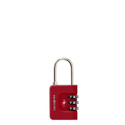Samsonite TA Revolution Combilock 3 Dial TSA red