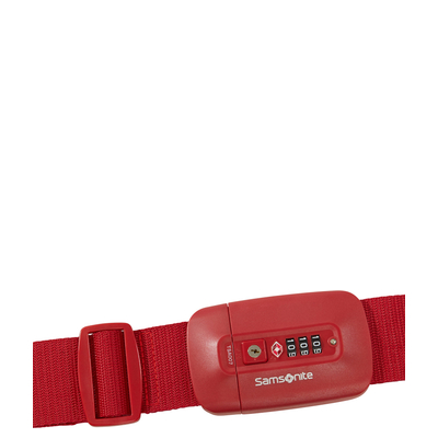 Samsonite TA Revolution Luggage Strap/TSA Lock red