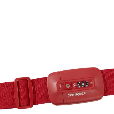 Samsonite TA Revolution Luggage Strap/TSA Lock red
