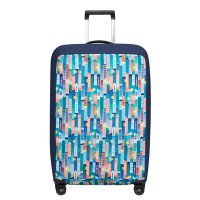 Samsonite TA Revolution Foldable Luggage Cover L city print