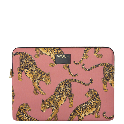 Wouf Blush Leopard Laptop Sleeve 15-16" multi