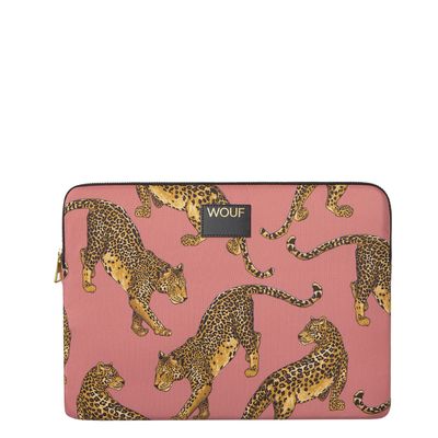 Wouf Blush Leopard Laptop Sleeve 15-16" multi