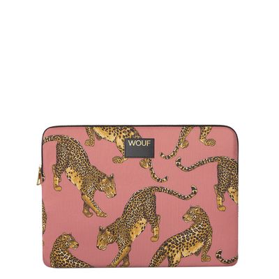 Wouf Blush Leopard Laptop Sleeve 13-14" multi