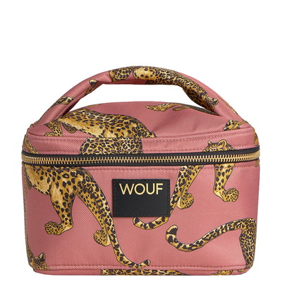 Wouf Blush Leopard Vanity Bag multi