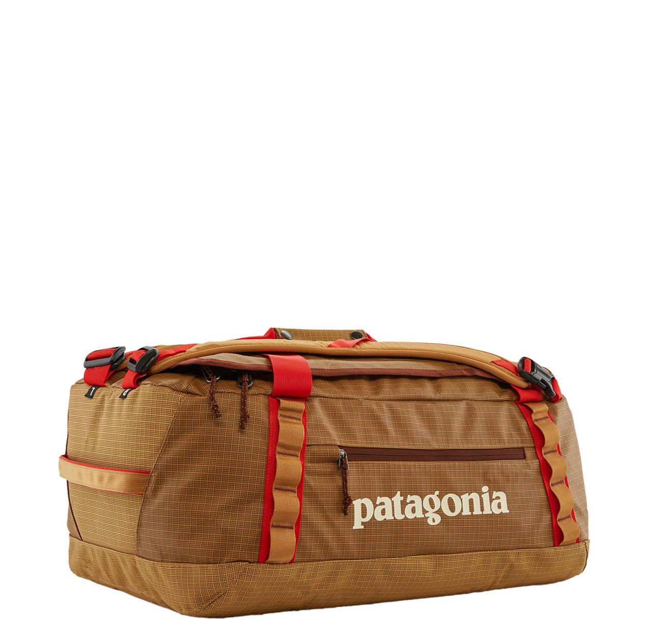 Patagonia Black Hole Duffel weekendtas zwart en goud