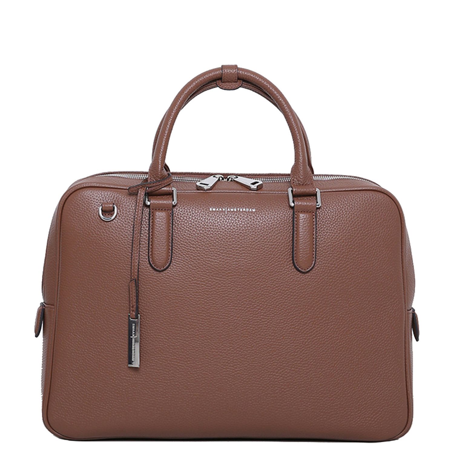 Smaak Amsterdam laptoptas bruin