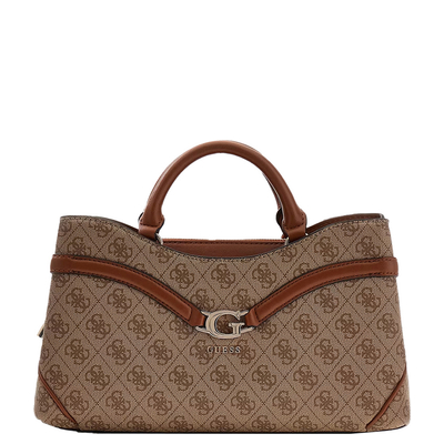 Guess Dea Girlfriend Satchel latte logo