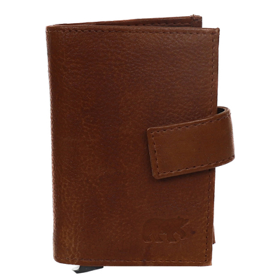 Bear Design Elsie Cardholder Wallet cognac