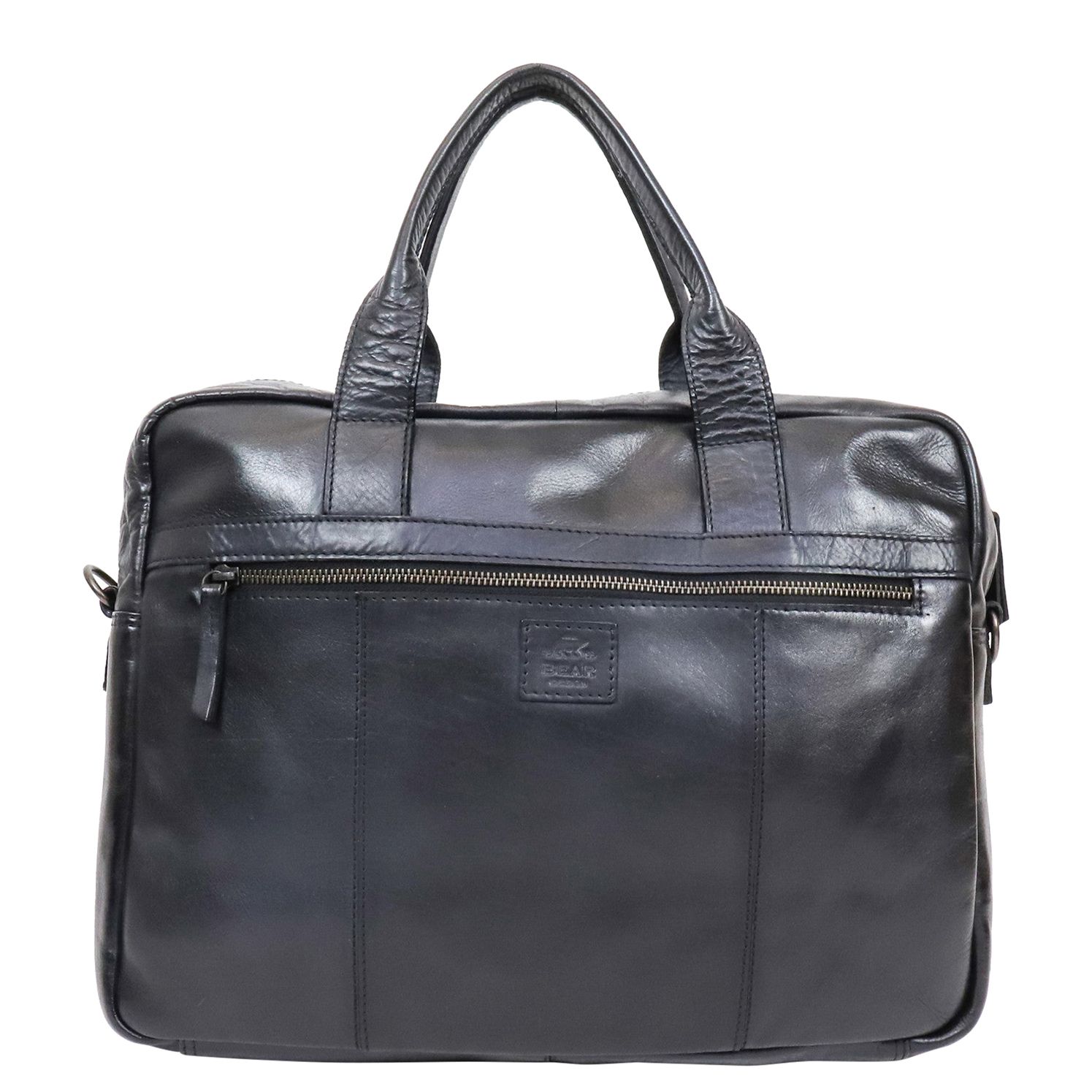 Bear Design Cow Lavato schoudertas zwart