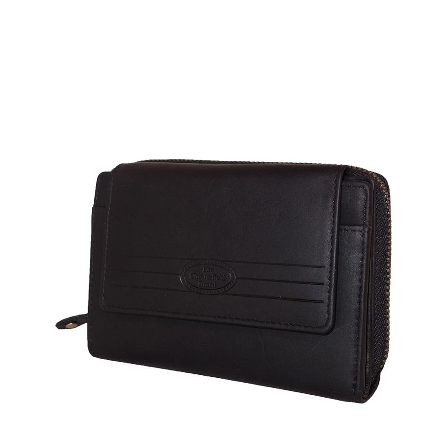 The Chesterfield Brand Ascot RFID Wallet black portemonnee
