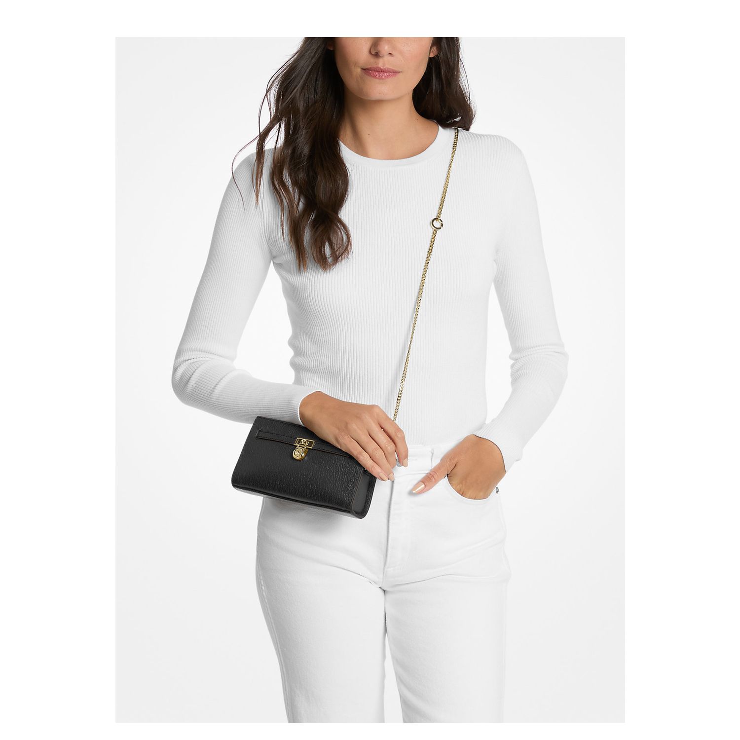 Michael Kors Hamilton crossbodytas zwart
