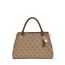 Guess Noelle II Luxury Satchel latte logo/brown
