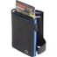 Tony Perotti Furbo Leather Cardholder W/ Coinpocket black / blue
