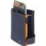 Tony Perotti Furbo Leather Cardholder W/ Coinpocket orange / blue