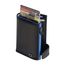 Tony Perotti Furbo Leather Cardholder W/ Coinpocket carbon blue black