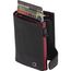 Tony Perotti Furbo Leather Cardholder W/ Coinpocket red / black
