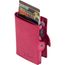 Tony Perotti Furbo Leather Cardholder fuchsia