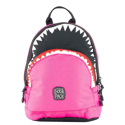 Pick & Pack Shark Shape Backpack S fuchsia