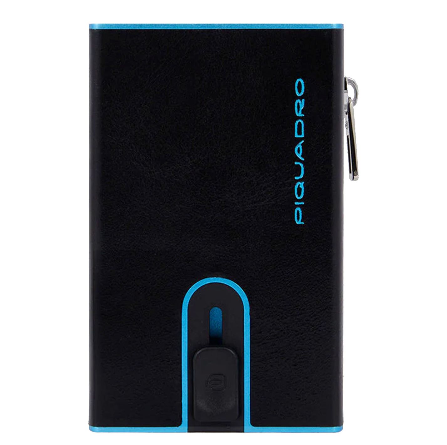 Piquadro Blue Square Compact Wallet black portemonnee