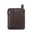 Piquadro Blue Square iPad Air/ iPad Crossbody Bag mahogany