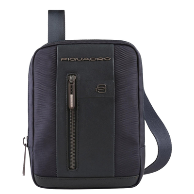 Piquadro Brief 2 iPad Mini Crossbody Bag dark blue