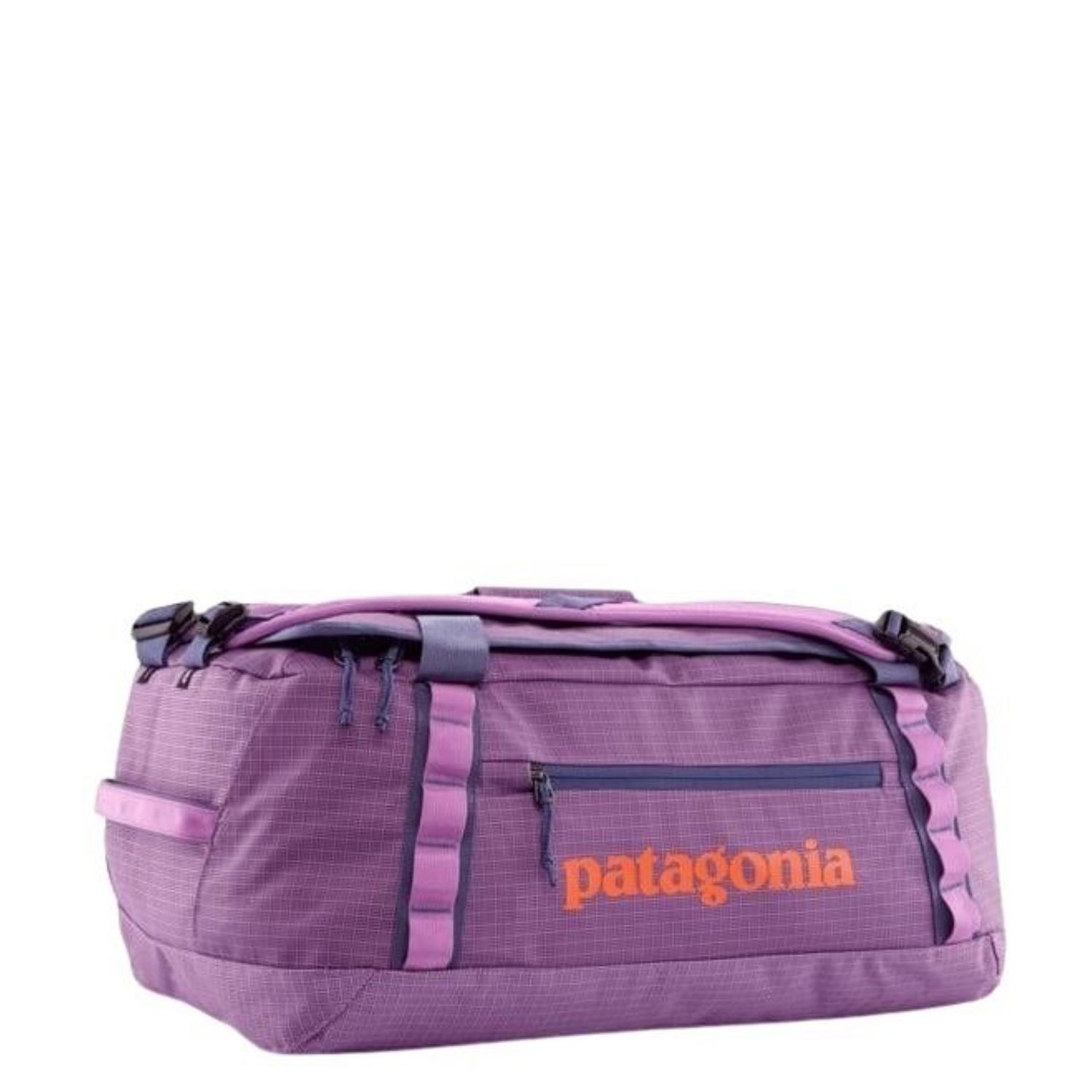 Patagonia Black Hole Duffel weekendtas zwart en paars