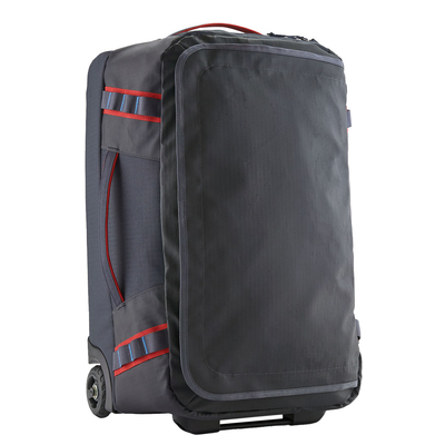 Patagonia Black Hole Wheeled Duffel 40L smolder blue w/amanita red