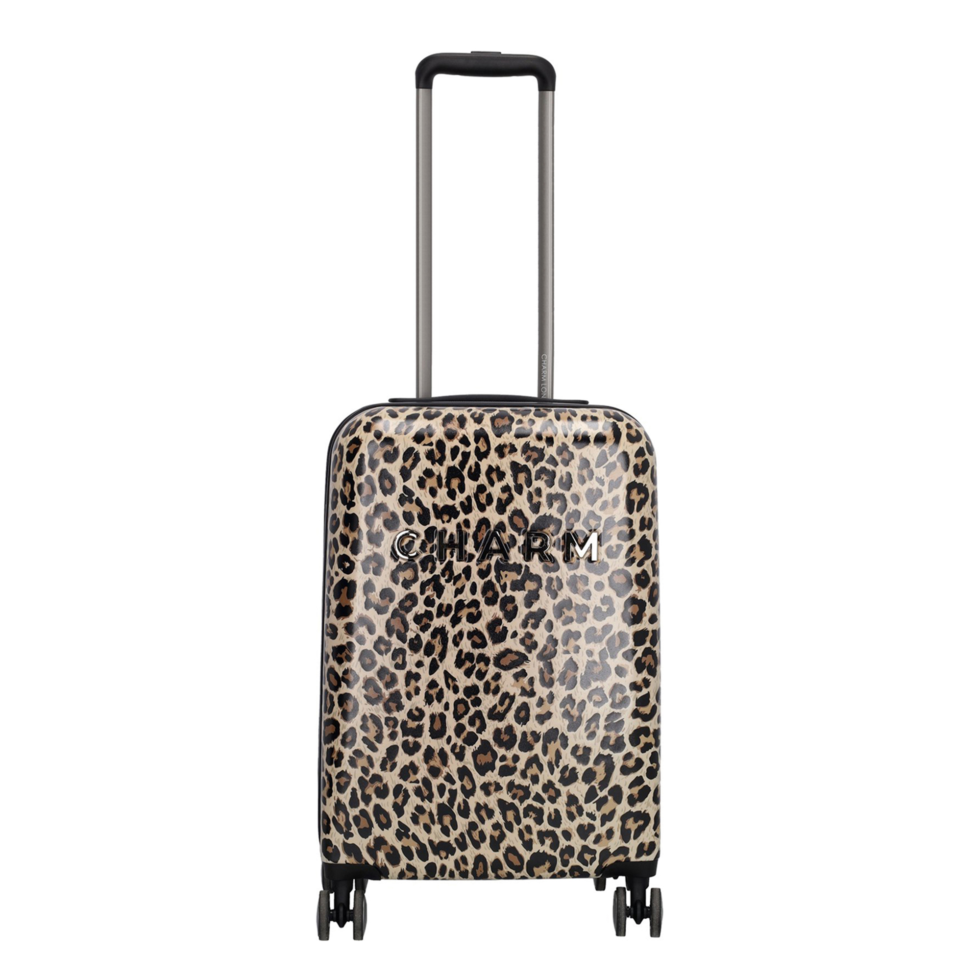 London City Print Koffer 4 Wielen Uitbreidbare Bagage Reistassen HLG9620, Wit, M, Bagage