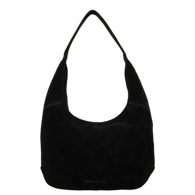 Hide & Stitches Suede Shoulderbag black