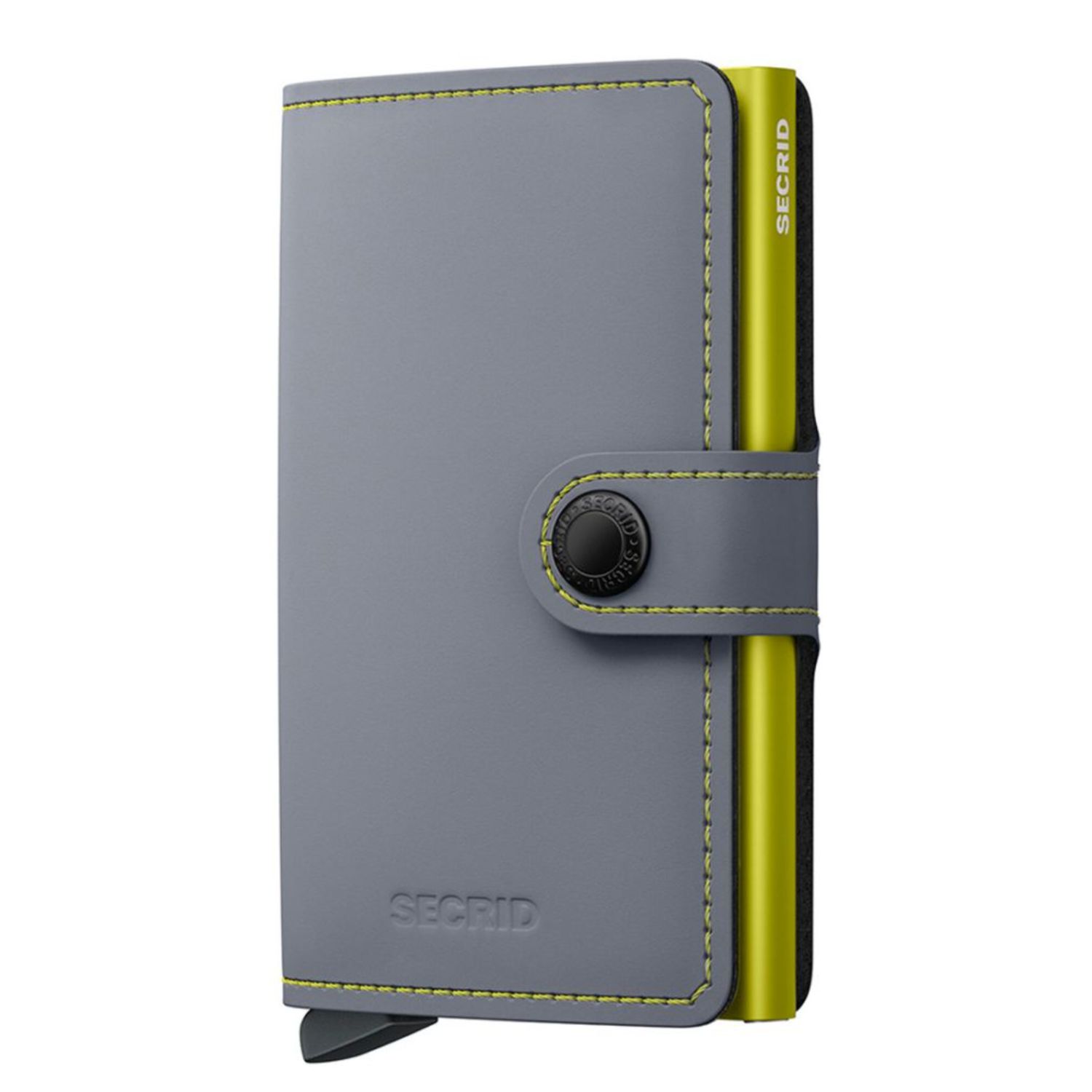 Secrid Miniwallet Matte grey & lime pasjeshouder
