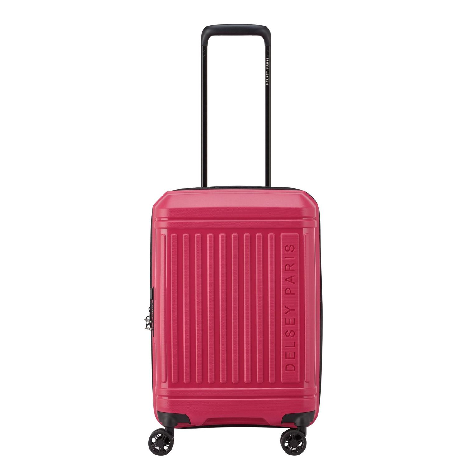 Delsey Lutece Cabin Trolley 55 Expandable magenta hardcase koffer lichtgewicht koffer