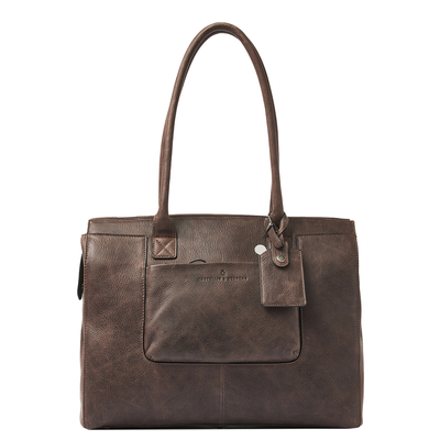 Castelijn & Beerens Aurellé Laptopbag Shopper RFID 15.6" mocca