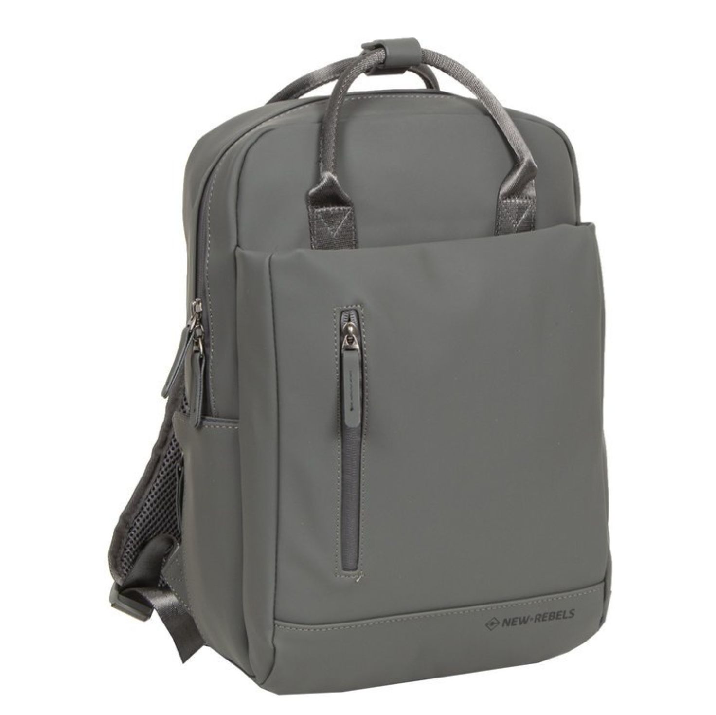 New Rebels Harper Miami Antraciet Grijs 10L Rugzak Waterafstotend Laptop 13