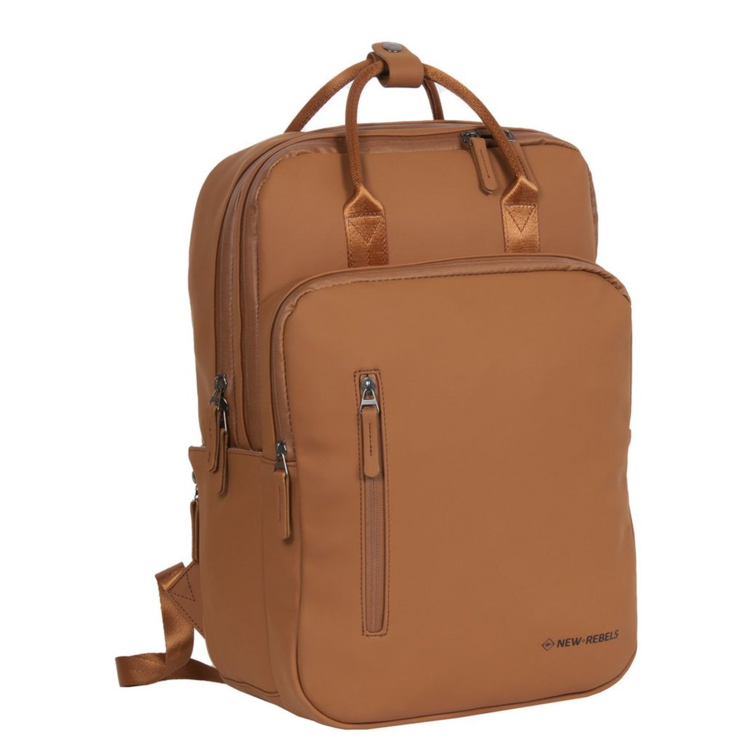 New Rebels William Laptop Backpack 15.6" cognac
